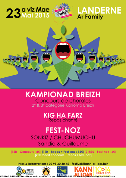 Affiche du concours KANOMP BREIZH 2015