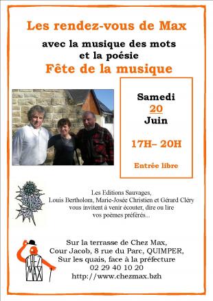 Affiche "La musique des mots" 2015