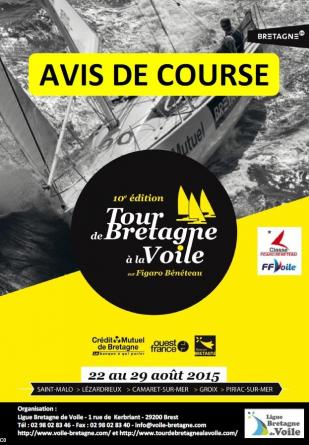 Affiche du Tour de Bretagne à la Voile 2015.