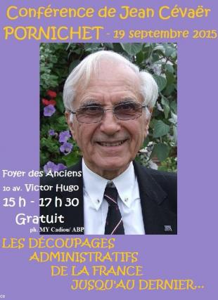 Conférence de Jean Cévaër à Pornichet : “Des provinces aux Régions” le 19 septembre 2015.