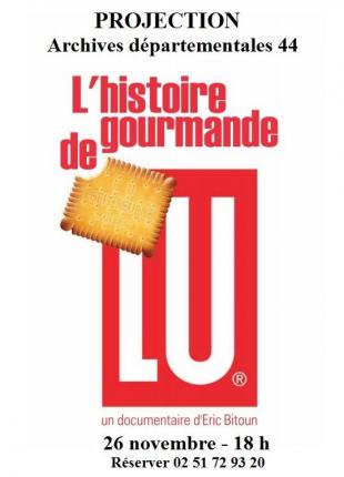 Affiche pour ABP du film L’histoire gourmande de LU projeté à Nantes le 26 novembre 2015