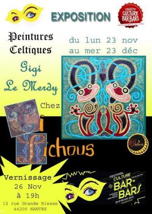 Affiche de l'exposition de Gigi Le Merdy à Nantes.