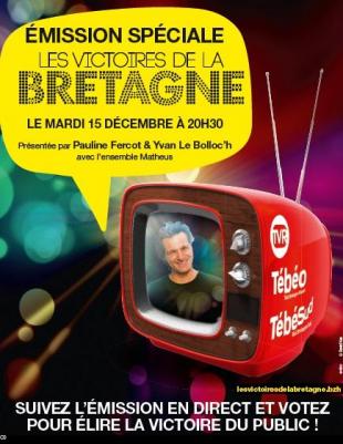Les "Victoires de la Bretagne 2015" ce soir sur Tébéo, TébéSud et TVR 35.