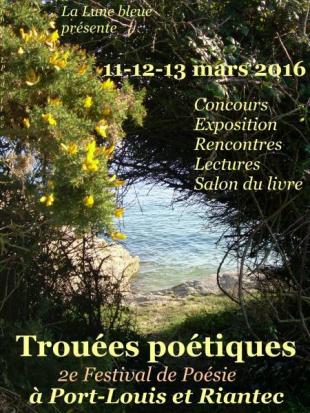 Affiche festival Trouées Poétiques