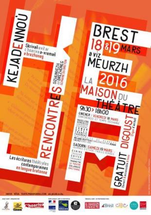 Affiche rencontres écritures théâtrales