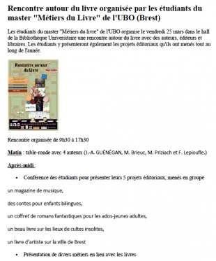 Le programme de la journée