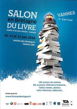 affiche salon du livre de Vannes