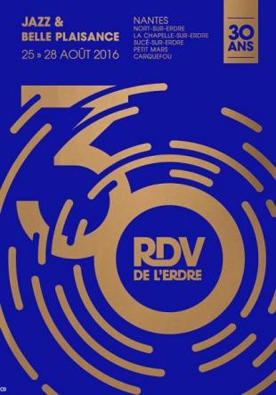 Affiche des Rendez-vous de l'Erdre du 26 au 28 août 2016.