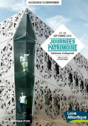1-Affiche des Journées du Patrimoine dans les sites du département de Loire-Atlantique.