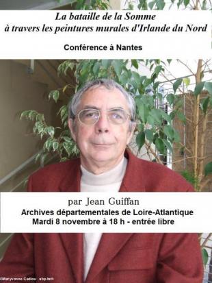Fond d'affiche : Jean Guiffan au festival du livre de Guérande 2007.