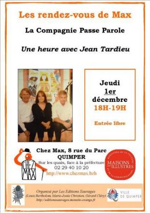 Affiche rendez-vous de Max de décembre 2016