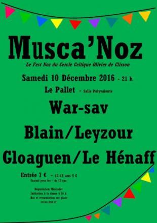 Musca'Noz 2016, le fest noz du Cercle Celtique Olivier de Clisson