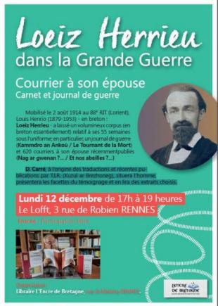 Loeiz Herrieu et la Grande guerre
