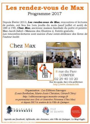 Les rendez-vous de Max 2017