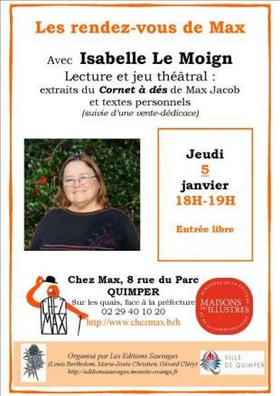 Affiche du rendez-vous de Max de janvier 2017