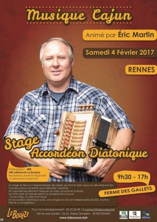 Stage d'accordéon de musique cajun février 2017 La Boueze