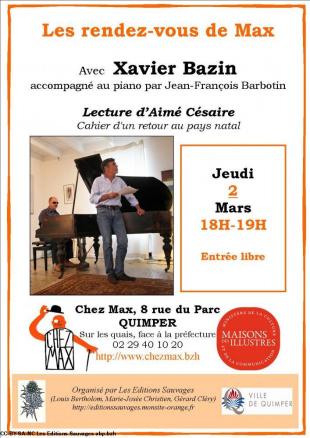 Affiche Rdv de Max de  mars 2017
