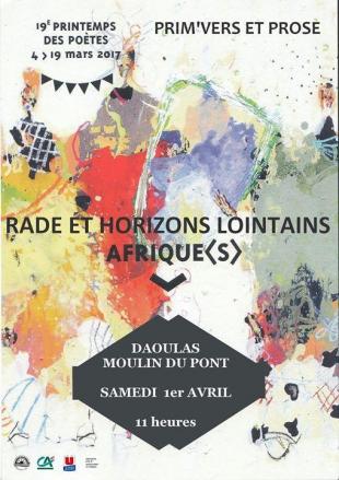 Poésie et photographie à Daoulas le premier avril 2017
