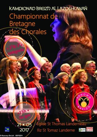 Affiche du Championnat de Bretagne des Chorales 2ème & 3ème catégorie