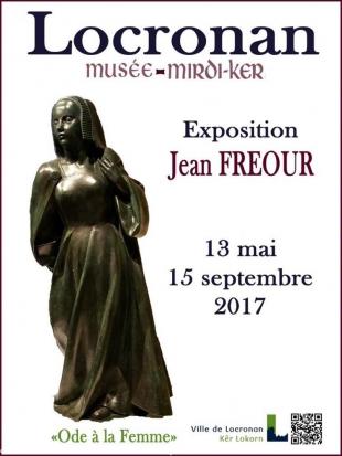 1- Affiche de l'exposition Jean Fréour à Locronan, été 2017.