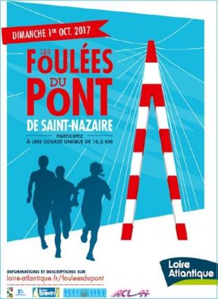 Affiche Foulées du Pont, première édition 2017.