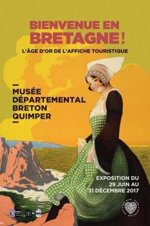 Affiche de J. Stall (1874-1933), pseud. de André Lapuszewski, pour  l'exposition Bienvenue en Bretagne ! L'âge d'or de l'affiche touristique.