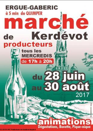 Affiche marché de Kerdévot 2017