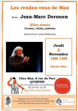 Affiche "Les rdv de Max" novembre 2017