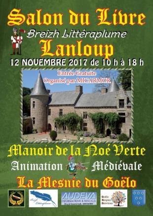 Affiche salon du livre de Lanloup