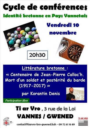 Affiche conférence 10 nov