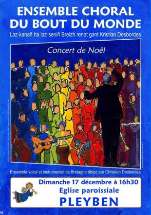 L'Ensemble Choral du Bout du Monde en concert à Pleyben le dimanche 17 décembre