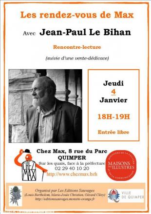 Affiche janvier 2018 (rdv de Max à Quimper)