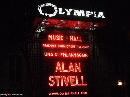 Lettres lumineuses Alan STIVELL au Fronton de l'Olympia