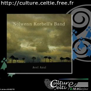 Jaquette du CD du Nolwenn KORBELL's Band "Avel Azul"