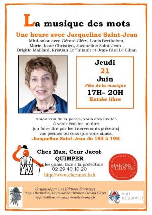 Affiche "La musique des mots" 2018