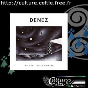 Jaquette du CD de DENEZ "Mil Hent - Mille chemins" (Dessin de DENEZ)
