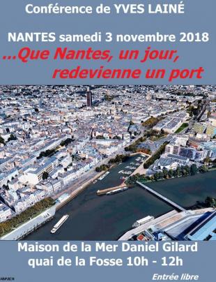 1-Sur fond d'image de synthèse sans copyright, affiche ABP pour la conférence d'Yves Lainé.