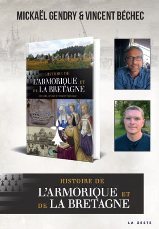Affiche Mickael Gendry et Vincent Béchec Histoire de l'Armorique et de la Bretagne