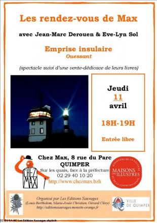 Les rdv de Max, Affiche avril 2019