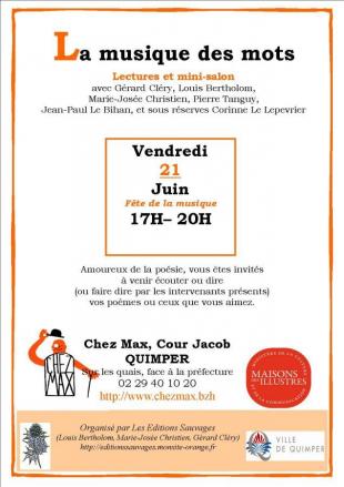 La musique des mots 2019 à Quimper