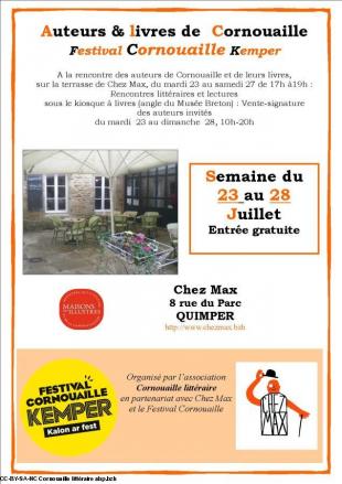 Cornouaille Littéraire affiche 2019