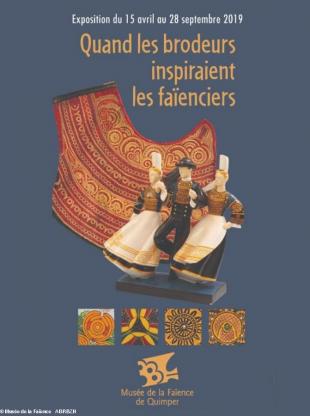 L'affiche de l'exposition été 2019 au musée de la faïence de Kemper.