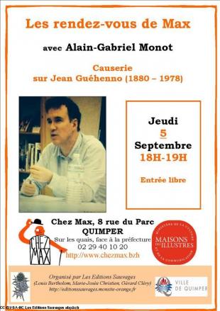 Les rdv de Max, affiche de septembre 2019