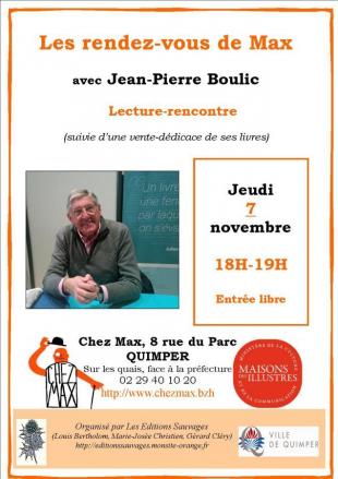 RDV de Max, affiche novembre 2019