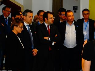 Nathalie Appéré, maire de Rennes, Emmanuel Couet, président de Rennes Métropole, Loïg Chesnais-Girard, président du Conseil régional de Bretagne