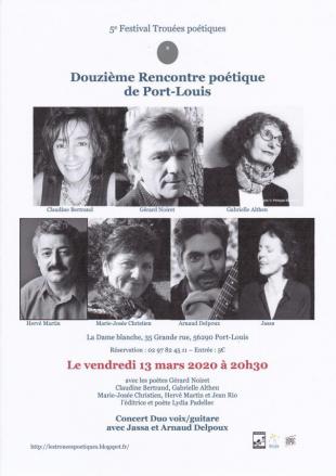 Affiche -programme 5ème Festival Trouées poétiques
