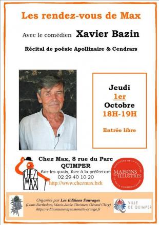 Les rdv de Max, affiche octobre 2020