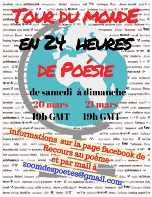 Le tour du monde en 24 h de poésie 2021