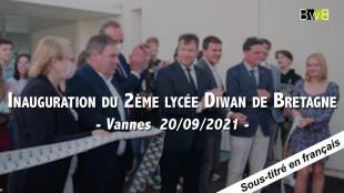 Inauguration du deuxième lycée Diwan de Bretagne