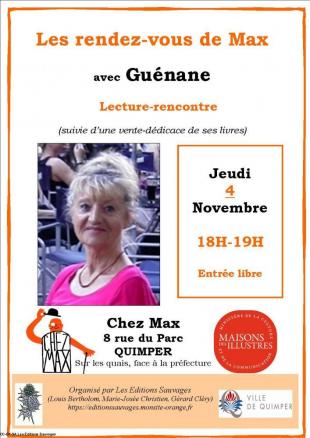 Les rendez-vous de Max, affiche novembre 2021